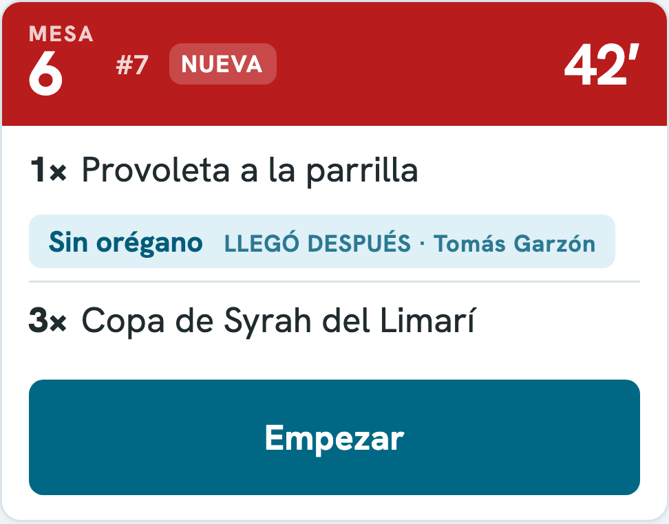 Llegó después