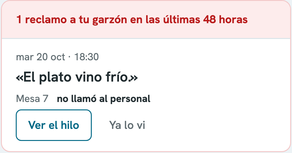 Un reclamo