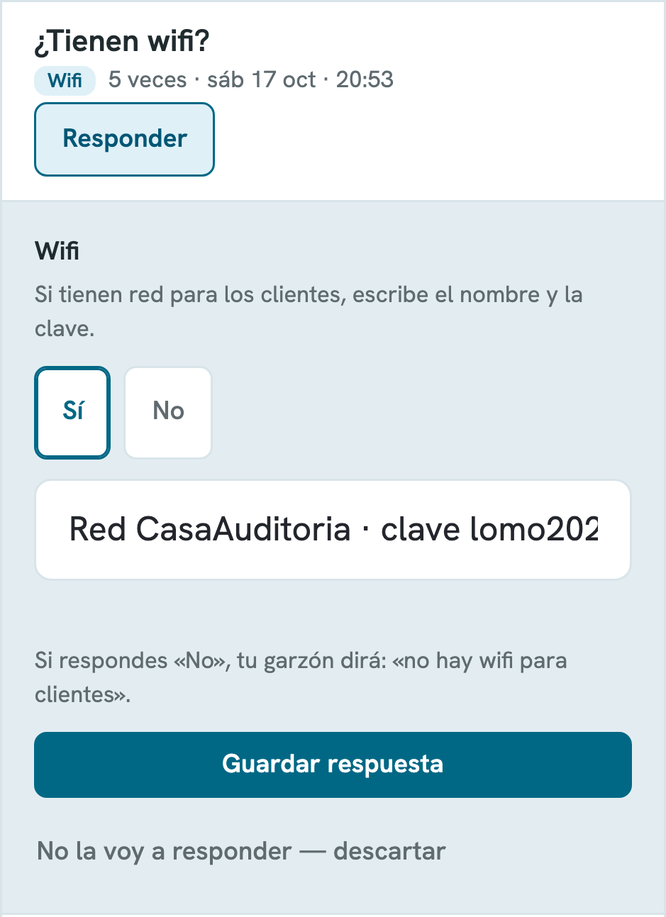 Le enseñas
