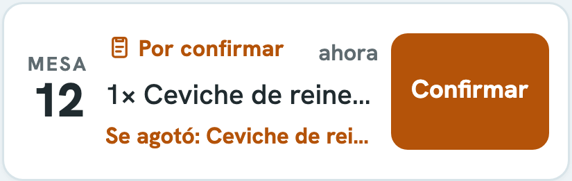 Se agotó después de pedirlo